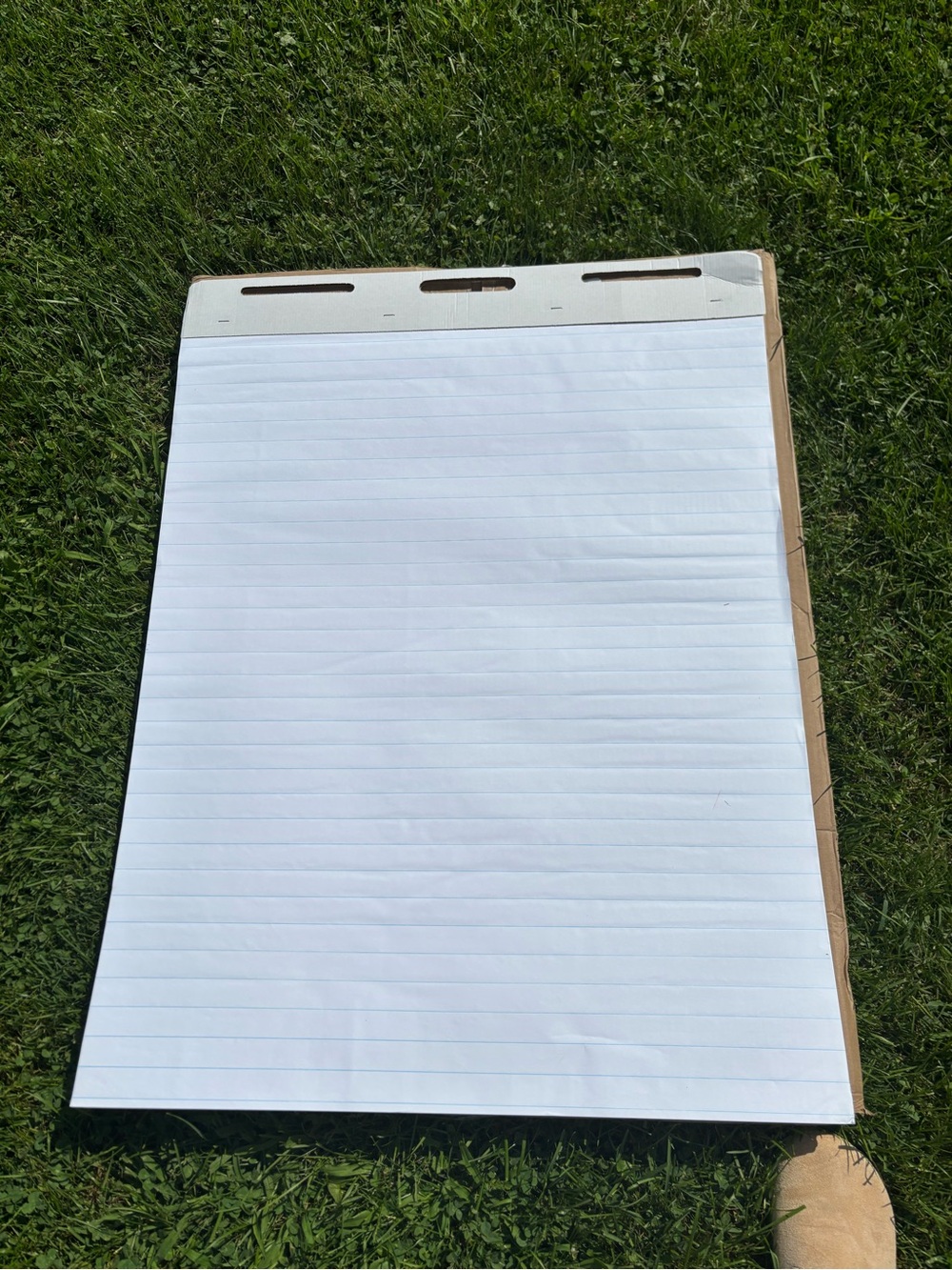 Blank White Lined Writing notepads XL - White